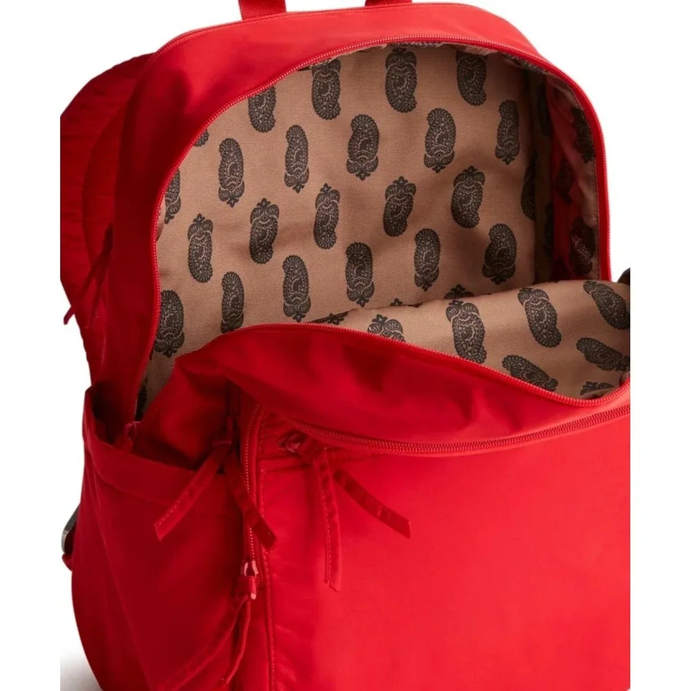 Vera Bradley backpack Large Bancroft Nylon Goji Berry Red‎ Bookbag NEW $150